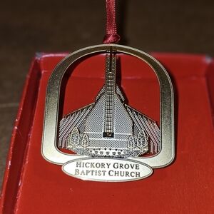 Gold Hickory Grove Baptist Church Ornament